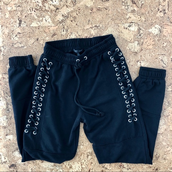 Romeo & Juliet Couture Lace-Up Sweatpants,sz Small - Picture 5 of 8